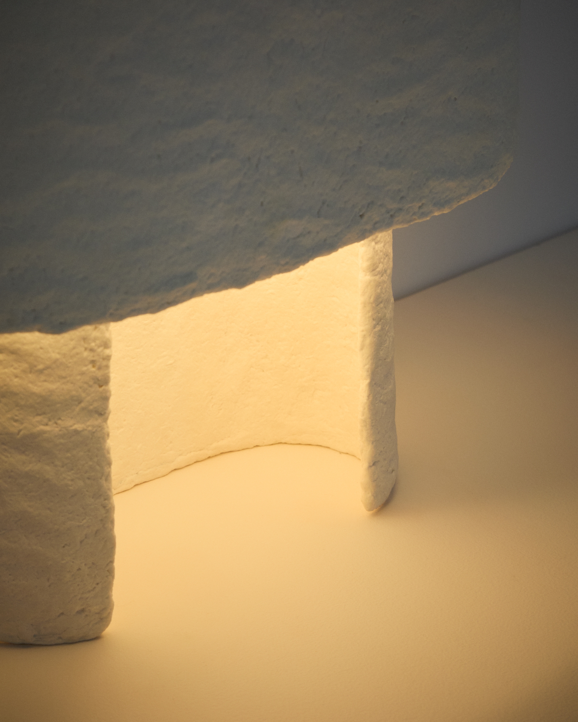 Белая настольная лампа Bedala из папье-маше La Forma 482409