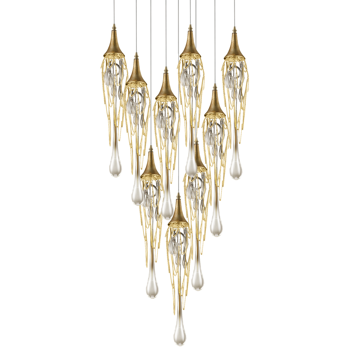 Подвесной светильник  Delight Collection Goddess Tears 9 gold