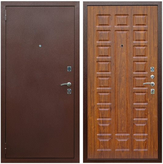 Дверь входная Graf Эконом Антик медь / МДФ 16 мм ФЛ-183 Морёная береза