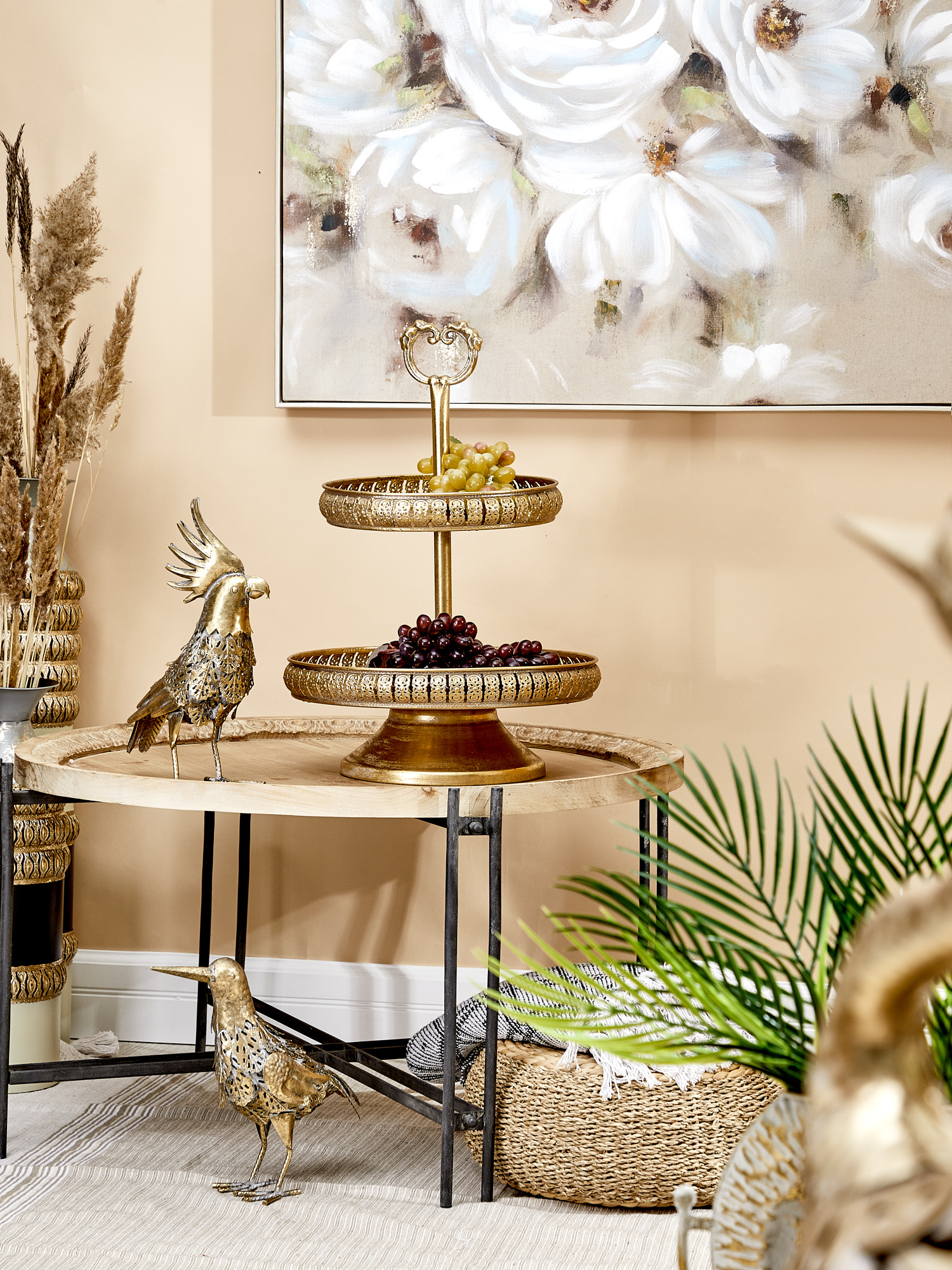 Блюдо сервировочное двухъярусное Эфиопия Glasar 57-246