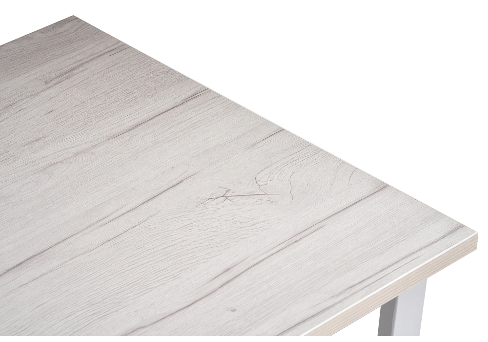 Стол деревянный Woodville Лота Лофт 140 25 мм юта / белый матовый 489664