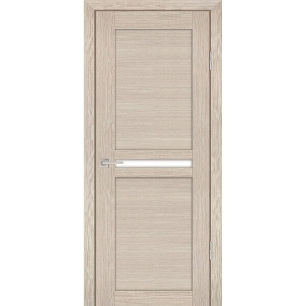 Межкомнатная дверь Graf PS-03 белый сатинат Капучино Мелинга (2000 х 700)