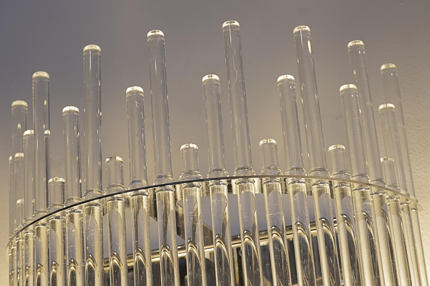 Бра из прозрачного стекла (хром) Garda Decor K2KR1137W-2