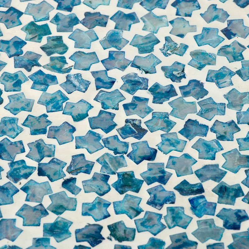 Столик акцентный с отделкой раковинами устриц Glasar 44832