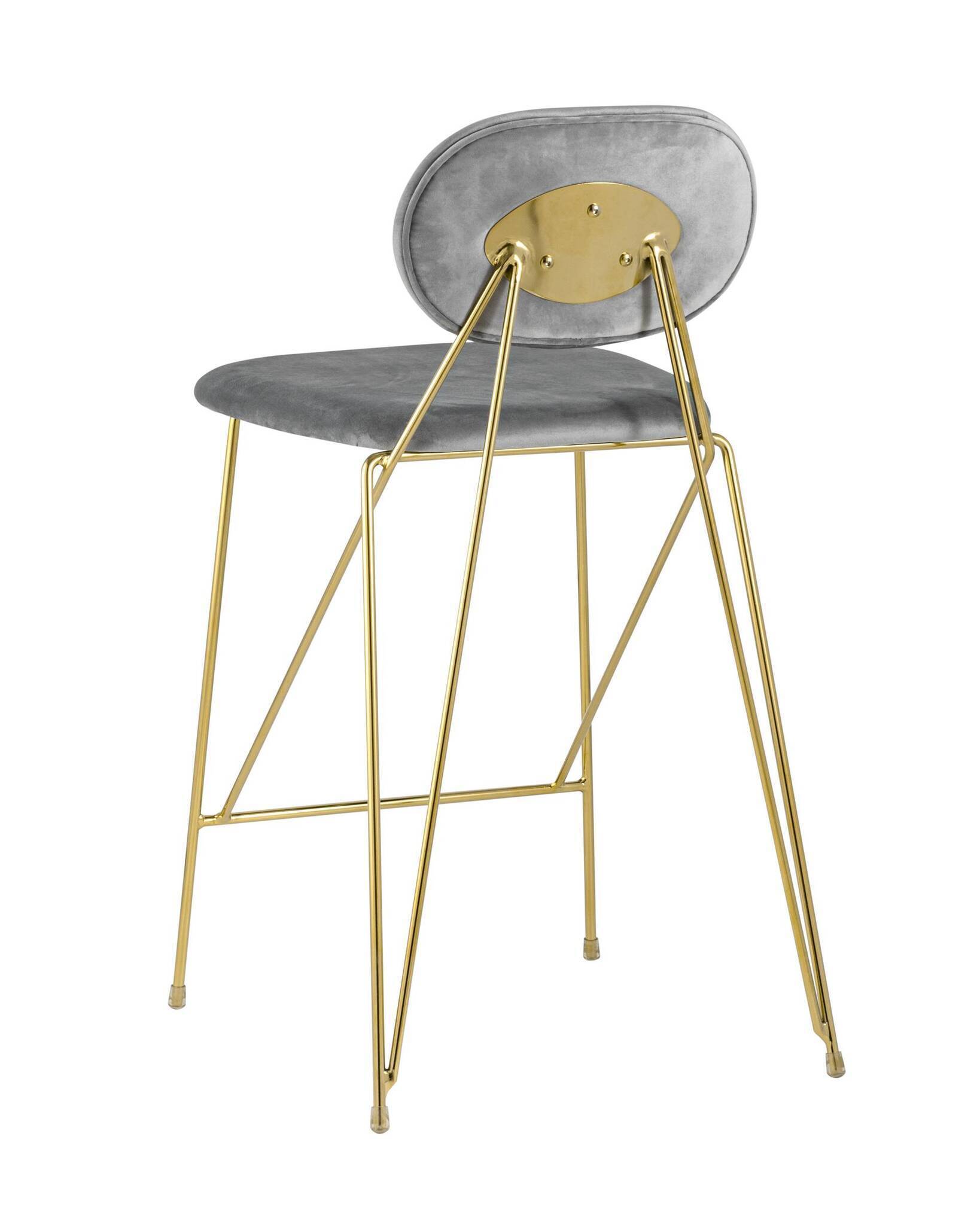 Стул Элис полубарный светло-серый Stool Group