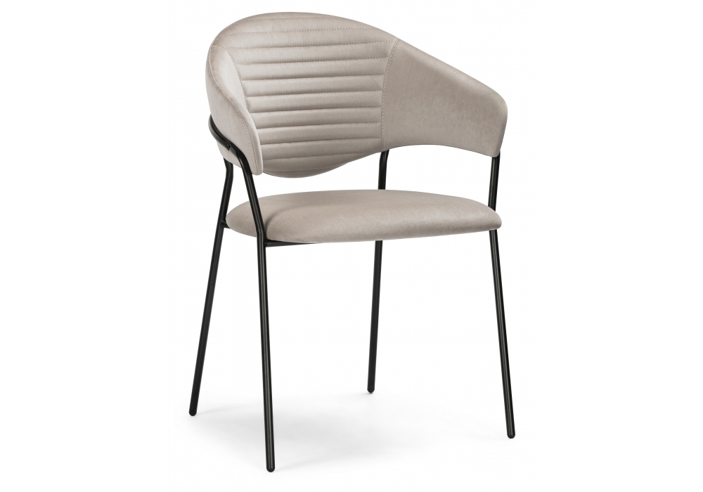 Стул Woodville Рансол дымчатый / черный глянец 483860