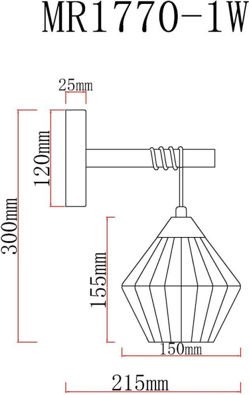 Бра MyFar MR1770-1W