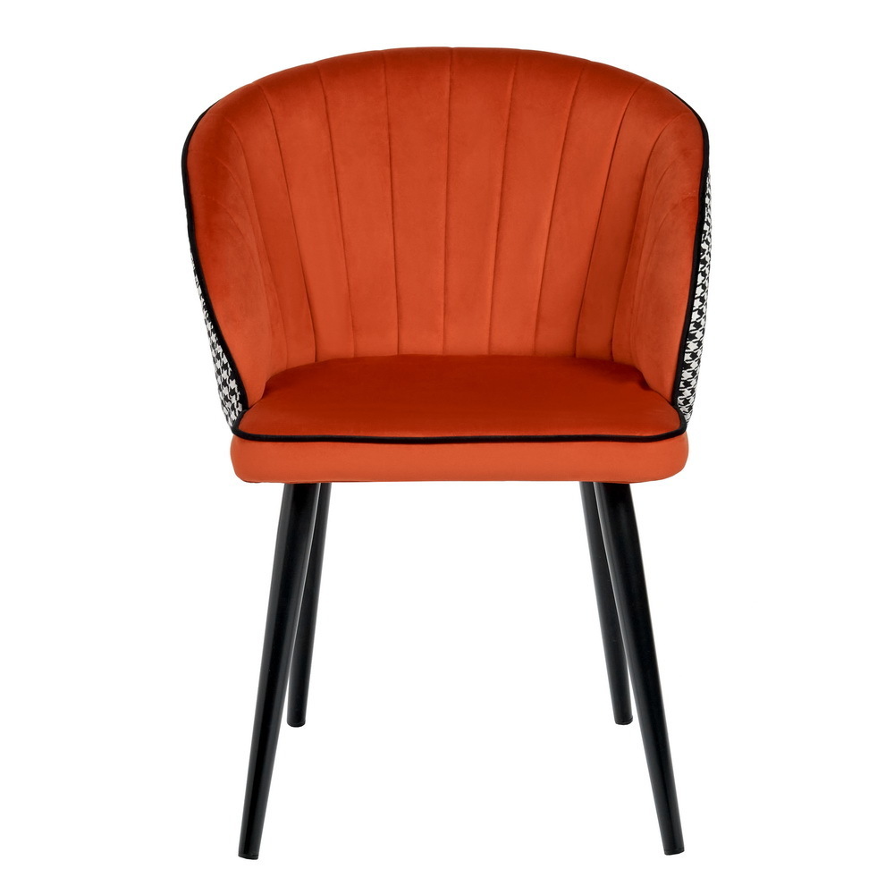 Стул Paola оранжевый с жаккардом Bradex Home RF 0260