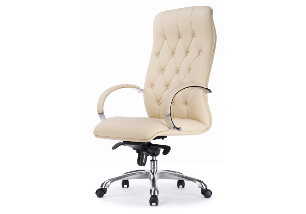 Компьютерное кресло Woodville Osiris beige / satin chrome 15426
