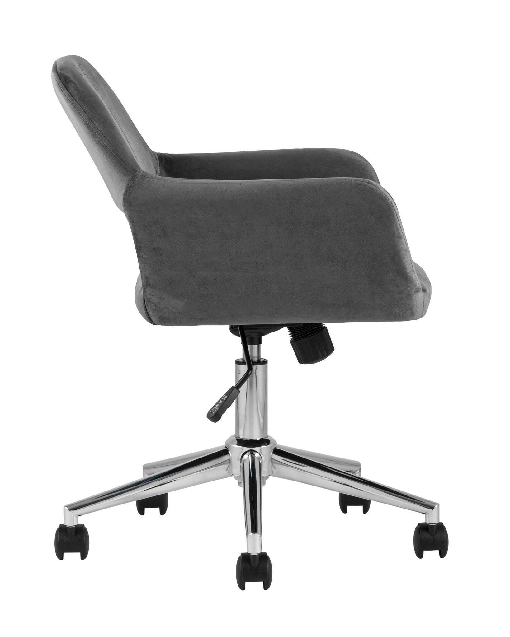 Кресло офисное Ross велюр серый Stool Group