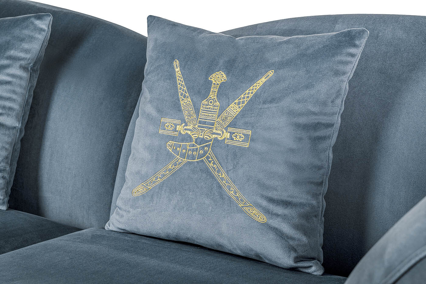 Диван Siena трехместный велюровый Garda Decor GD-SIENA-ДБМ-2К