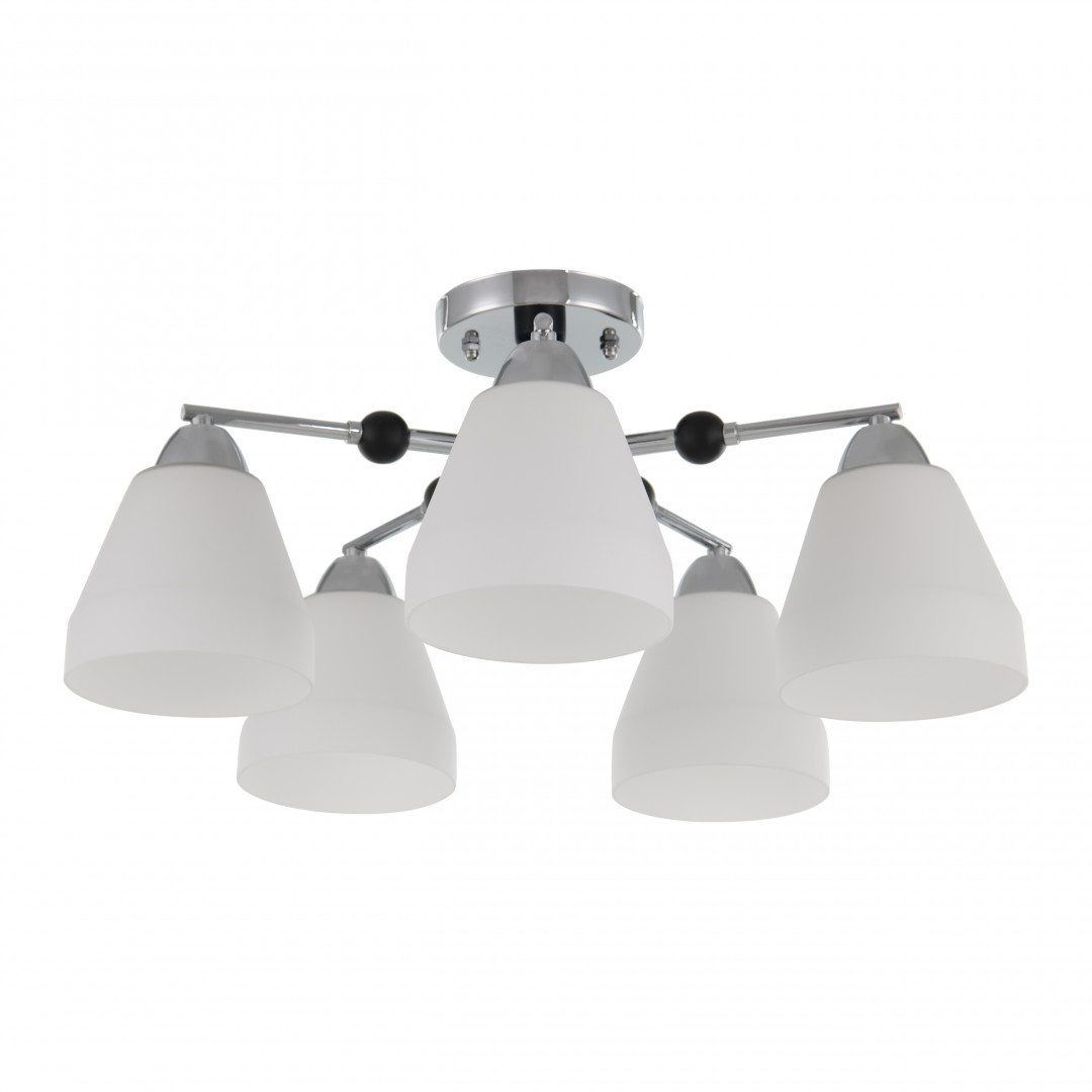 Люстра с плафонами 325119/5 CR+BK Arte Milano