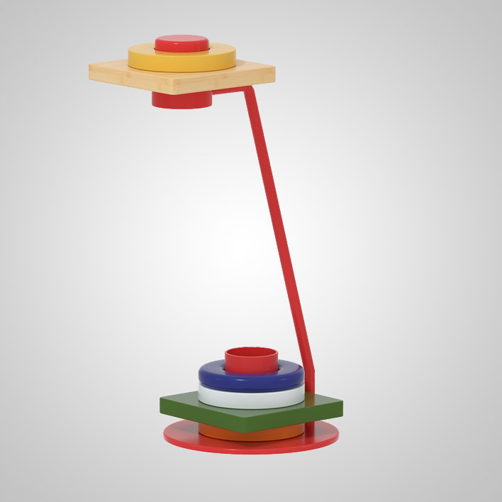 Настольная лампа KIRKE Multicolor Круг by ImperiumLoft