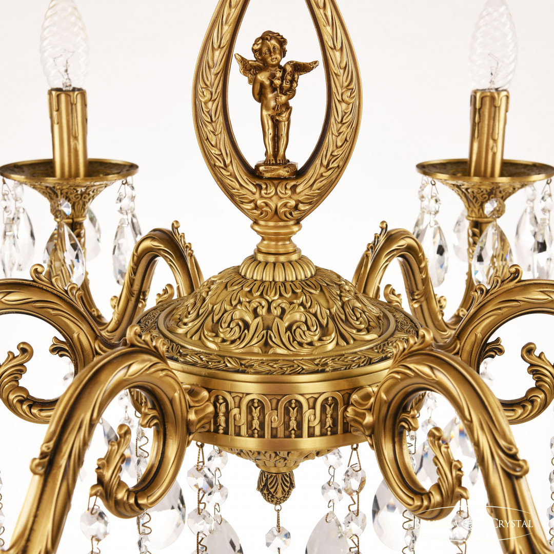 Люстра бронзовая с хрусталём 71401/6/210 A FP FA10S