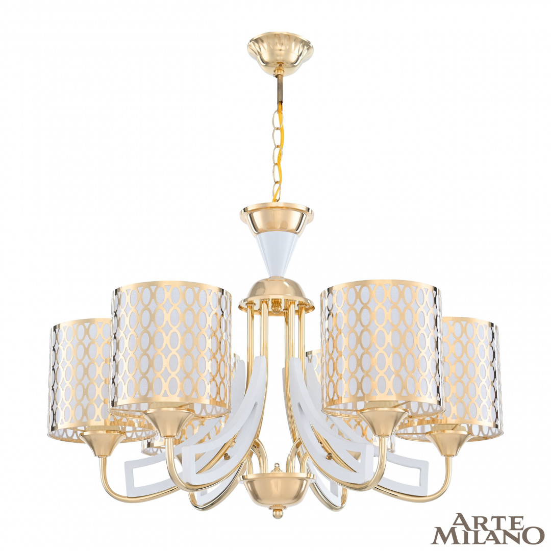 Люстра подвесная с плафонами 303387/6 Wh/Gd Arte Milano