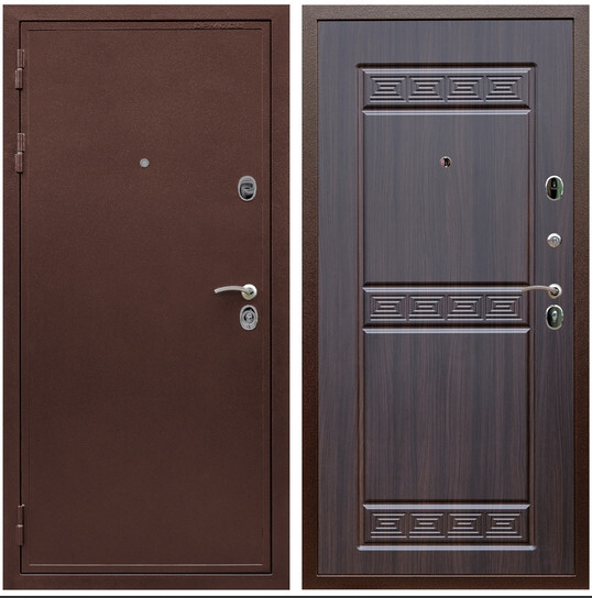 Дверь входная Graf Престиж Антик медь / МДФ 10 мм ФЛ-242 Эковенге