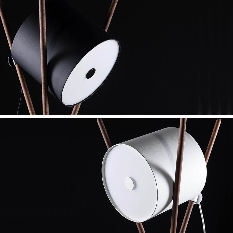 Настольная лампа SHIFT LAMP Dark Brown White by ImperiumLoft