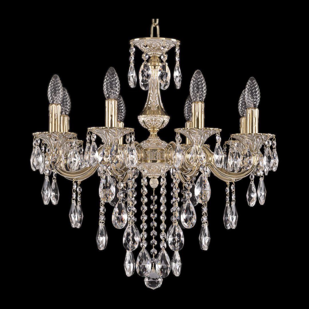 Люстра бронзовая с хрусталём 72101/8/175 B GW