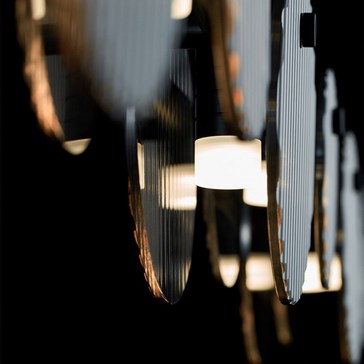 Реечный, рядный светильник RUTGER LONG L140 Black by ImperiumLoft