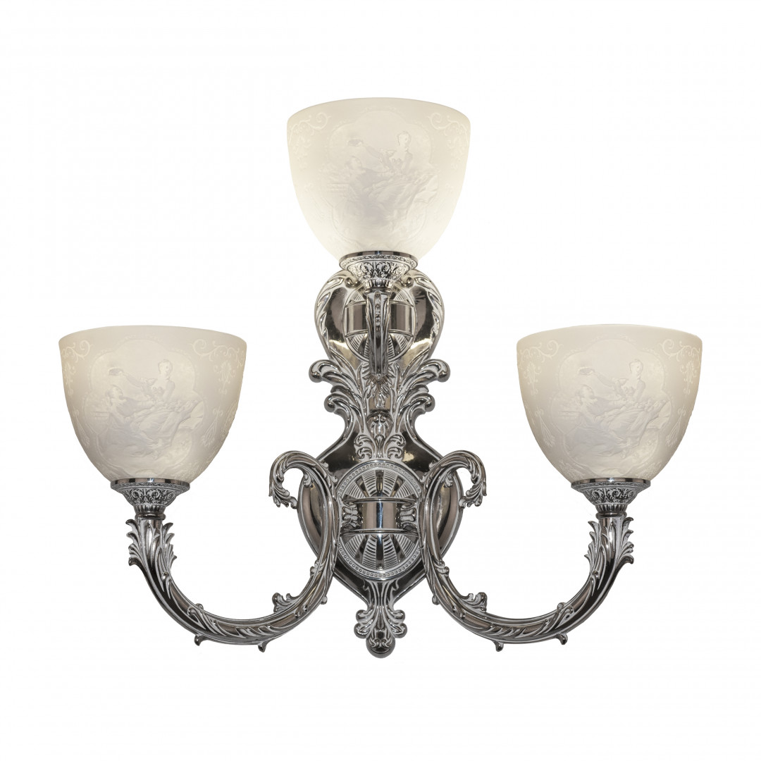 Бра бронзовые с хрусталём 7109B16/2+1/210 NW P1 U Pair