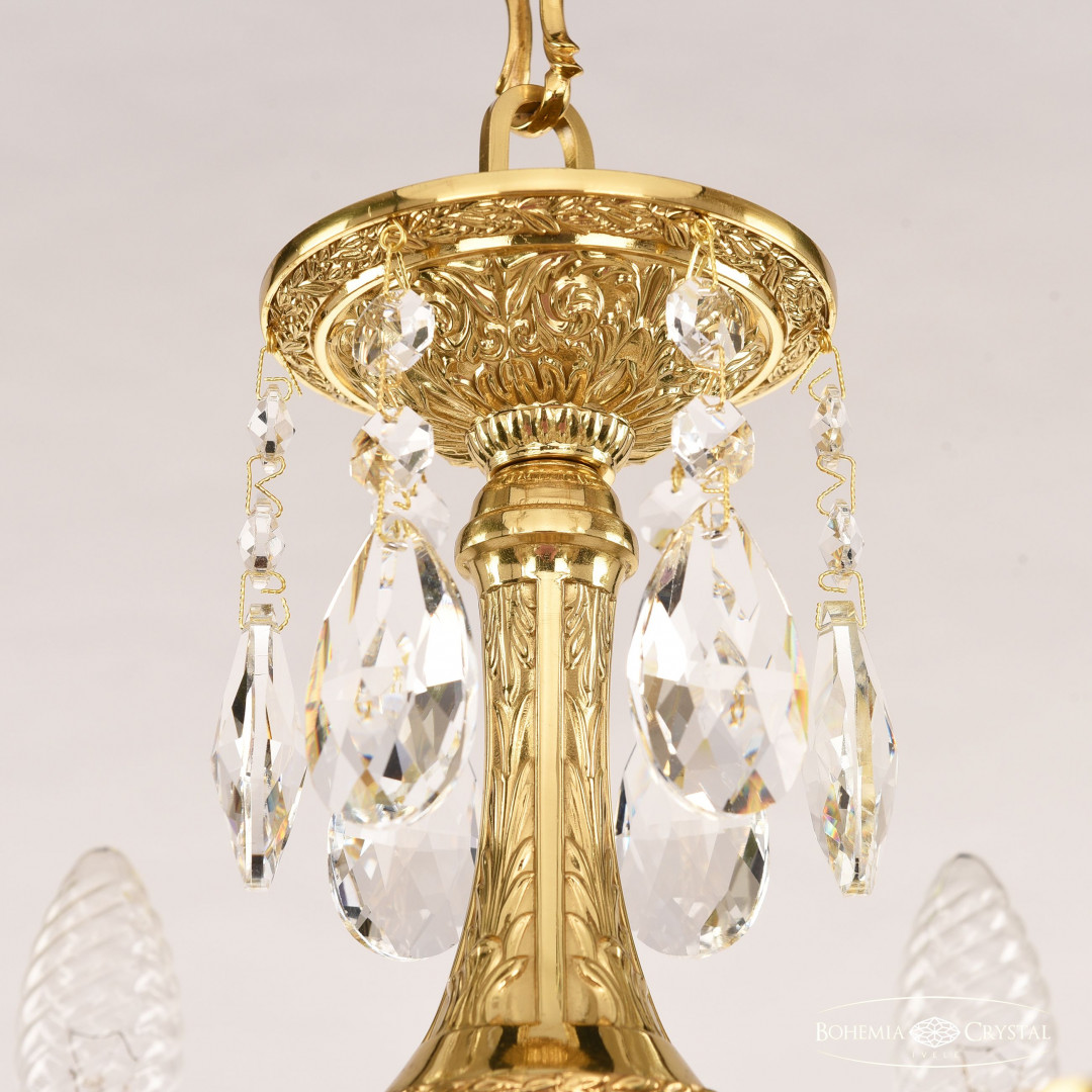 Люстра бронзовая с хрусталём 71101/6/125 B G