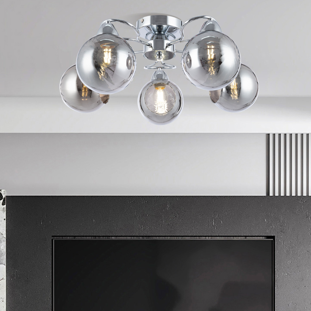 Люстра с плафонами 329207/5 CR Arte Milano
