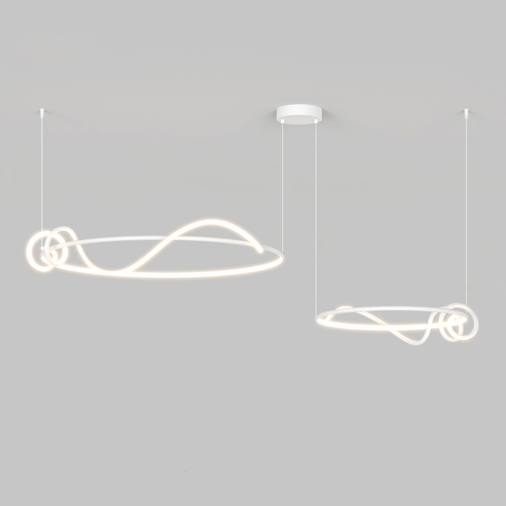 Кольцевая люстра RAFFEL COMBO D60+80 White by ImperiumLoft