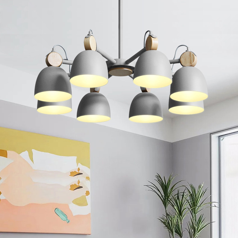 Потолочная люстр на штанге ROLLA 3 beige by ImperiumLoft