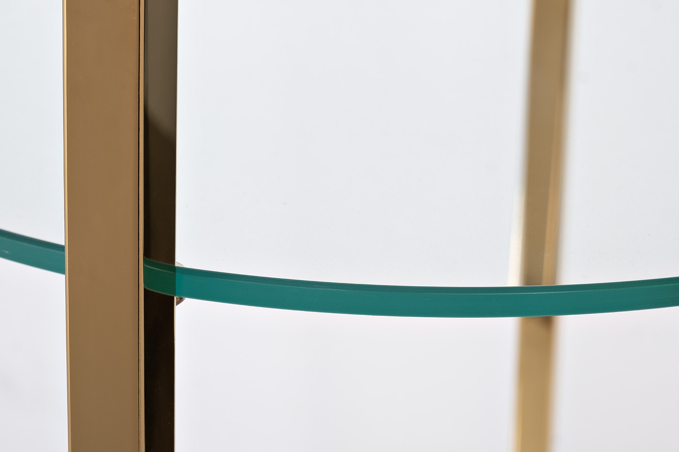 Стеллаж прозрачное стекло/золото Garda Decor 47ED-00501