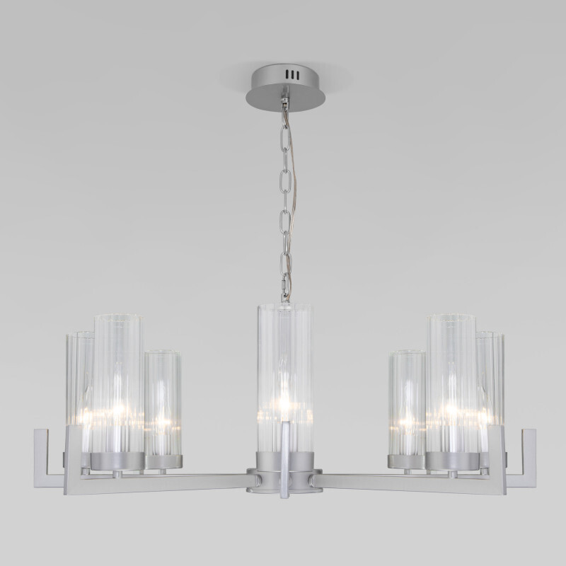 Подвесная люстра Eurosvet 60133/8 серебро