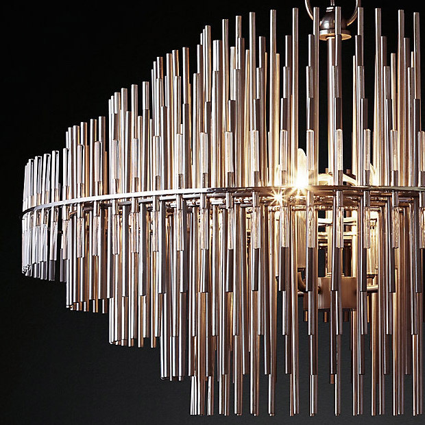 Люстра Restoration Hardware Emile Round 32" Burnished Brass