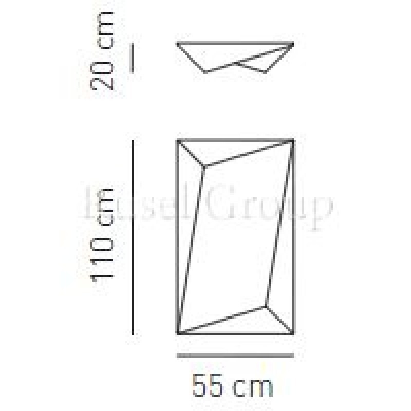 Настенно-потолочный светильник Axo Light UKIYO PL 110