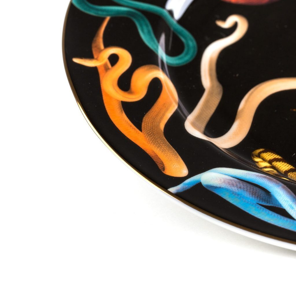Тарелка Seletti Snakes Gold Border 16934