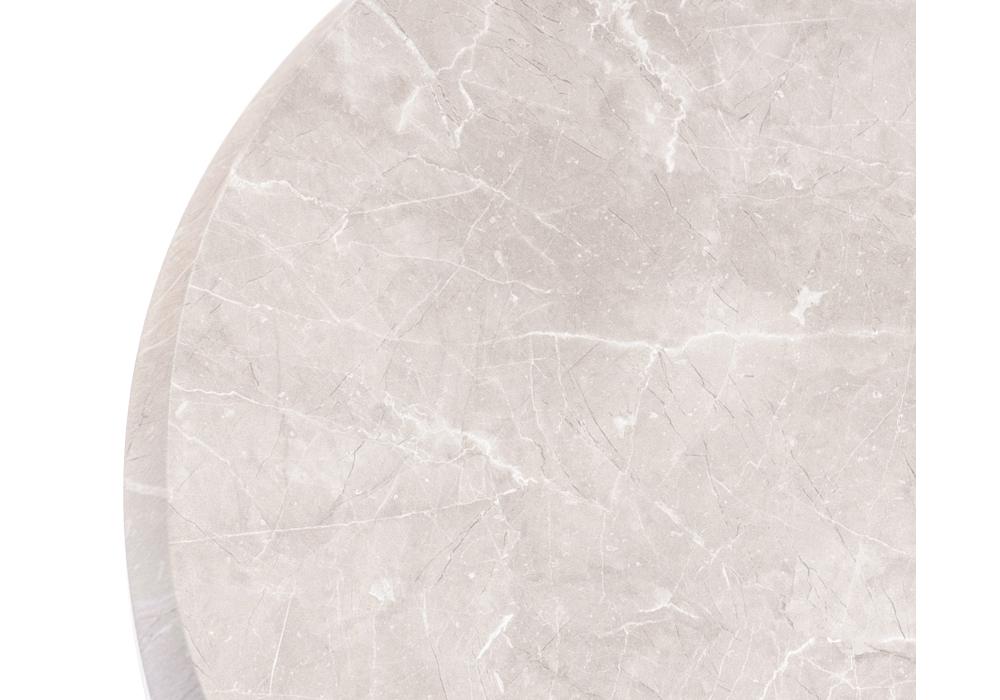 Стол деревянный Woodville Абилин 90 мрамор светло-серый / черный матовый 507215