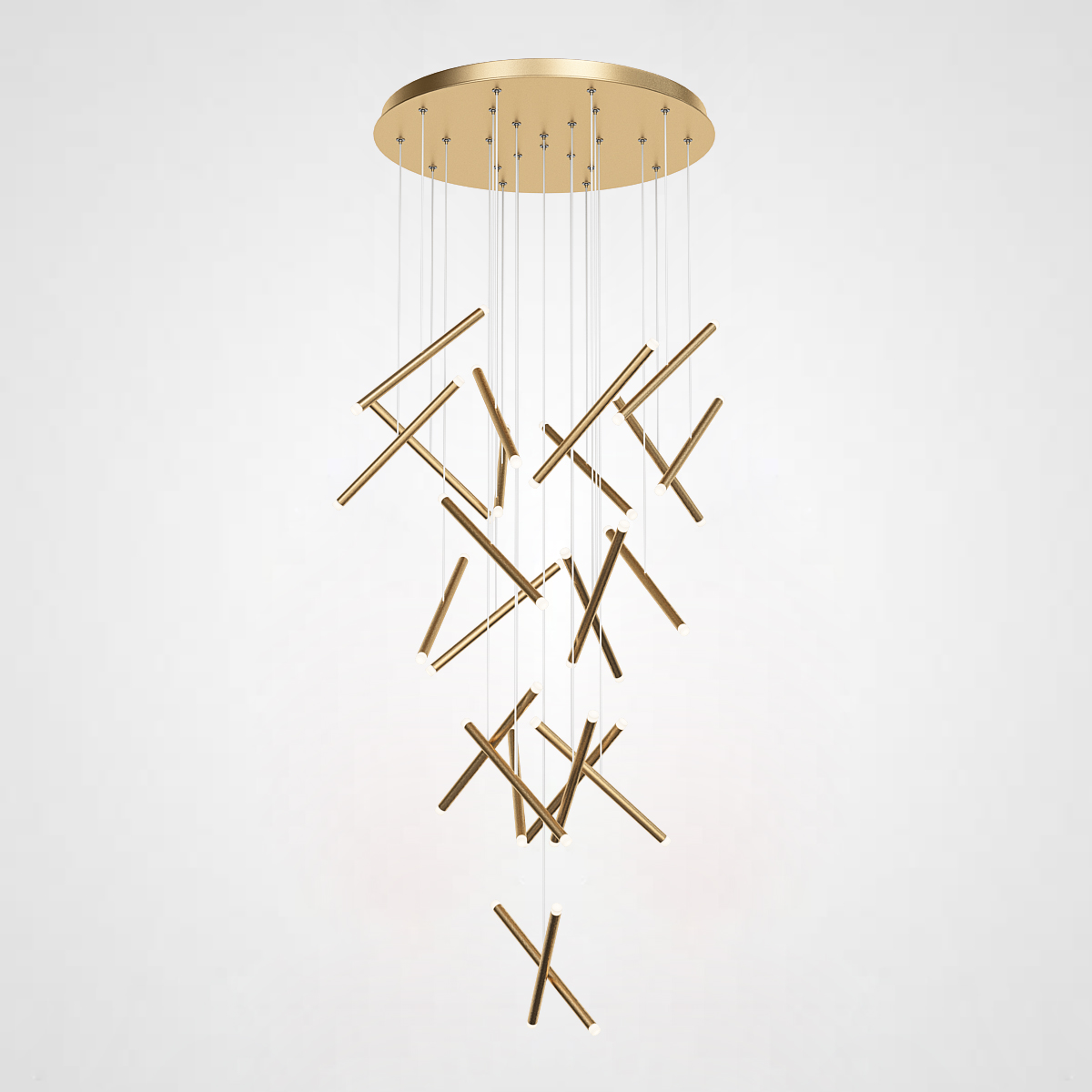 Люстра Dutti D0068 LED Chandelier Modern 28 Gold by ImperiumLoft