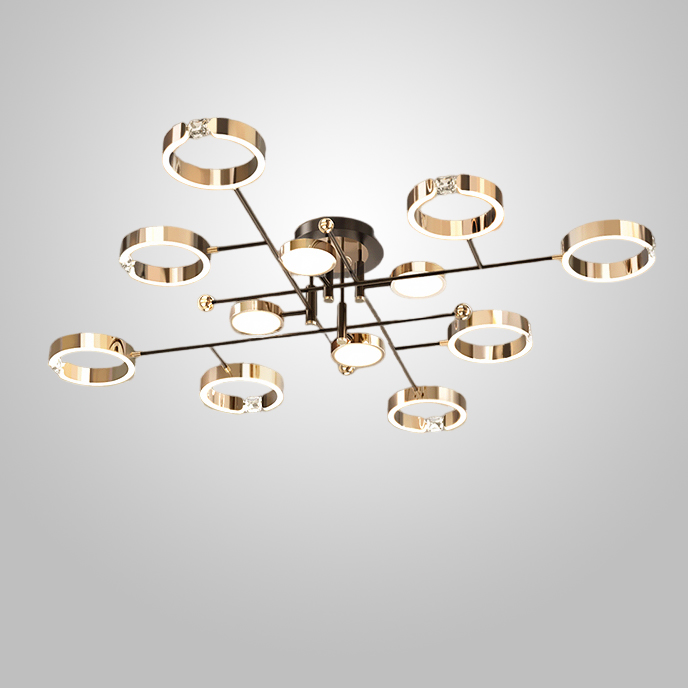 Потолочная люстра SELLIF CH L12 Brass by ImperiumLoft