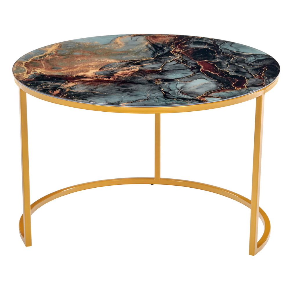 Набор кофейных столиков Tango космический с ножками матовое золото, 2шт Bradex Home RF 0350