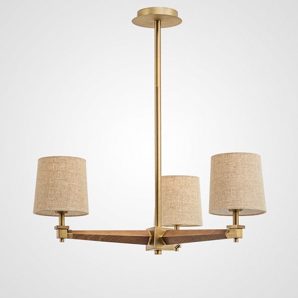 Люстра Jorgenson D70 Beige/Dark wood by ImperiumLoft