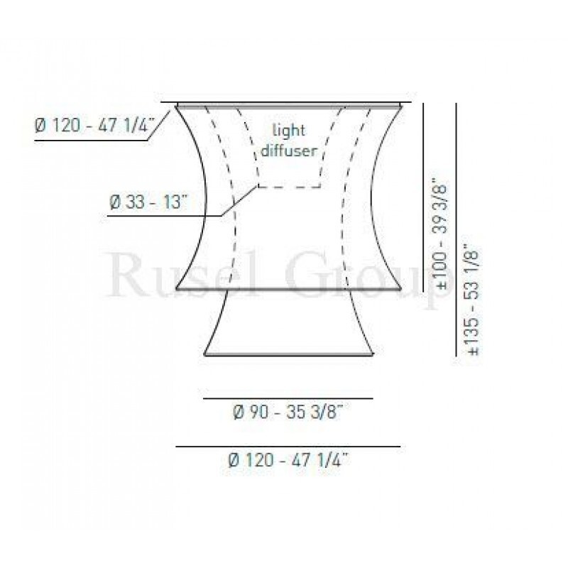 Потолочный светильник AXO LIGHT EULER PL MP