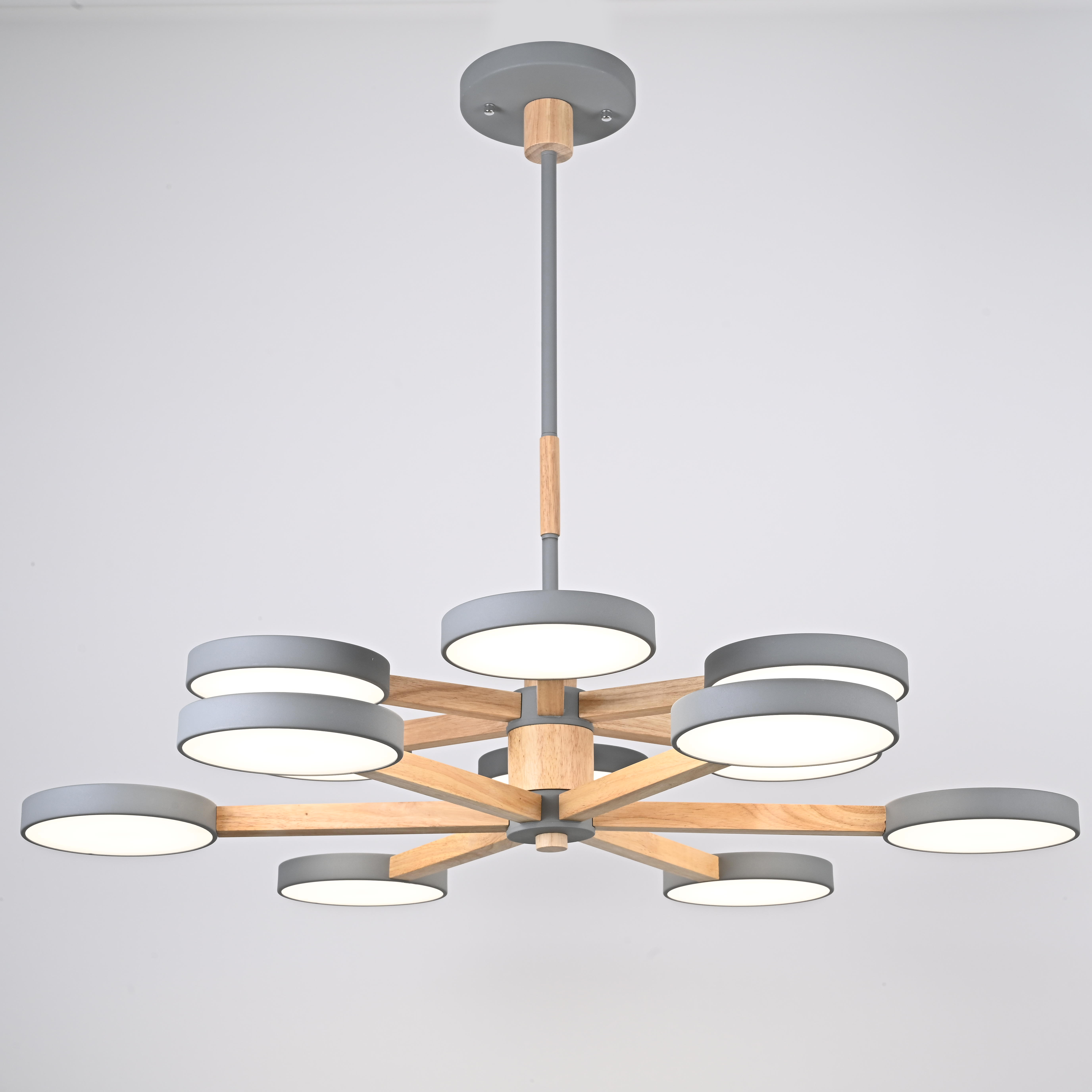 Подвесная люстра TURNA DBL L12 Gray by ImperiumLoft