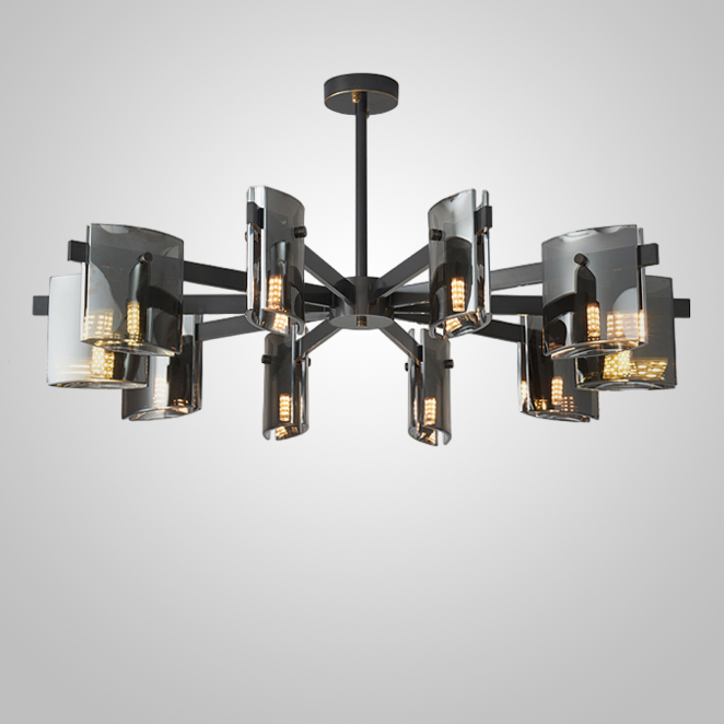 Потолочная люстра JANICE CH L10 Black by ImperiumLoft