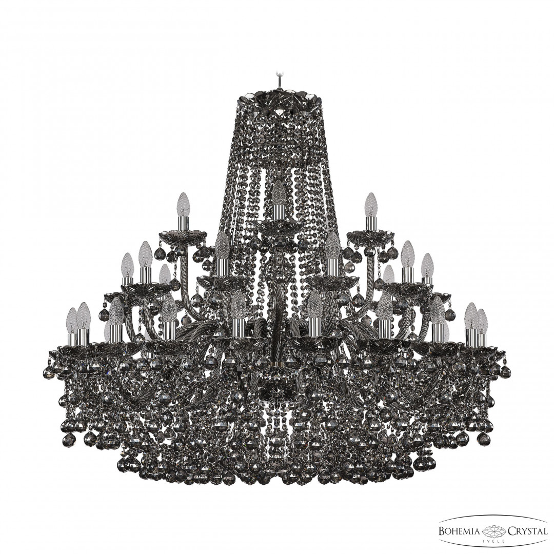 Люстра хрустальная 1409/20+10+5/400 Ni M781