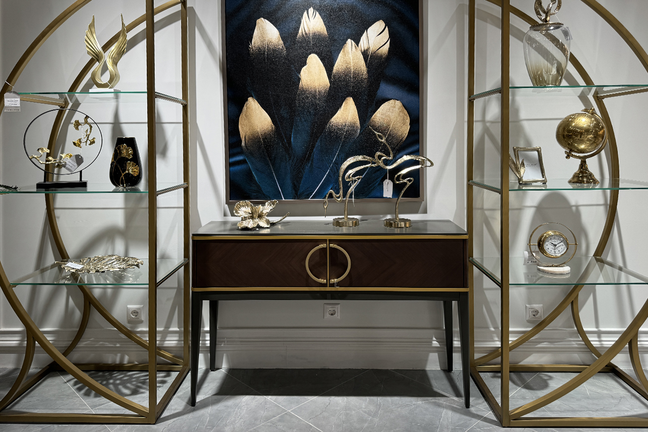 Консоль шпон 2 ящика 120*80*35 Garda Decor 151SV-10002