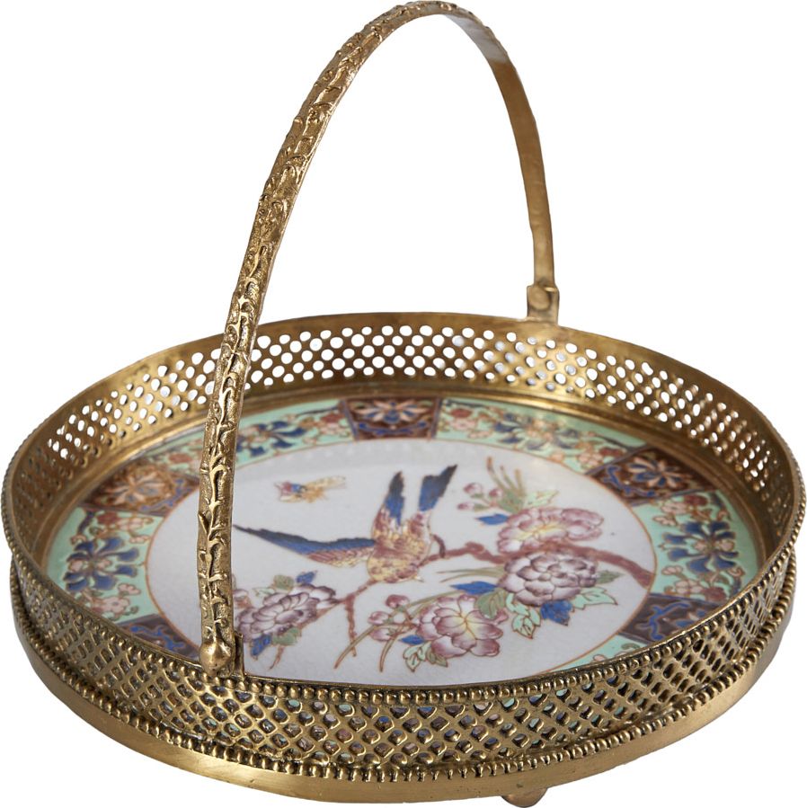 Блюдо с ручкой Glasar C956HC/X3818