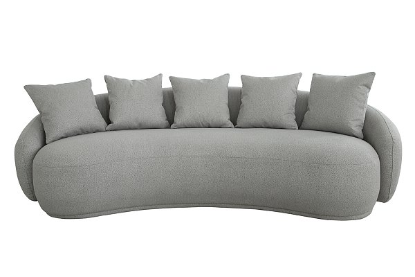Диван треестный светло-серый Garda Decor 87YY-22085