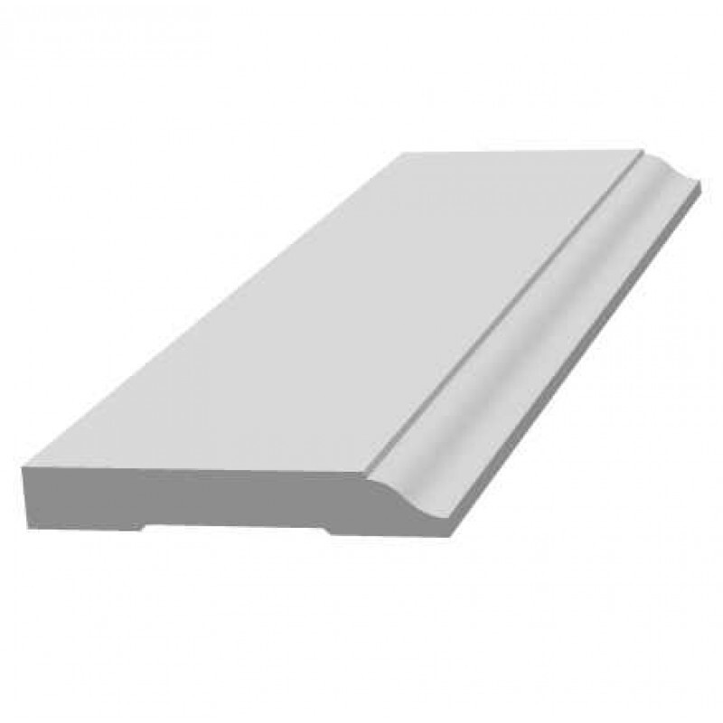 Плинтус Ultrawood арт. Base 0001 (2440 x 83 x 12 мм.)