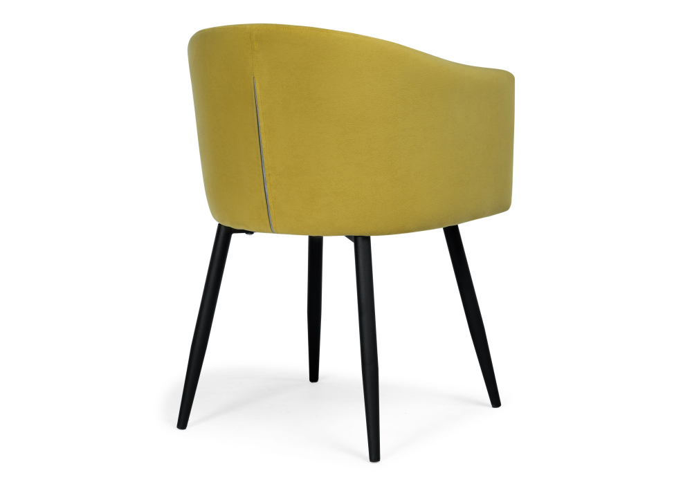 Стул Woodville Валета горчичный / черный 504202