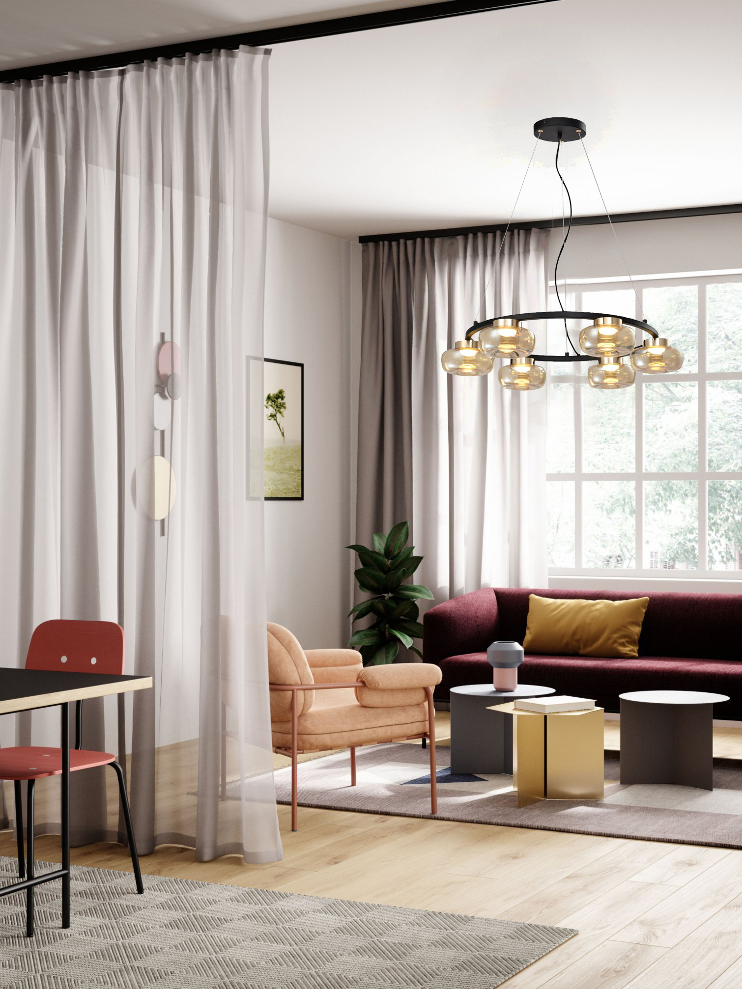 Люстра Milosh tendence 0702CL-6BK