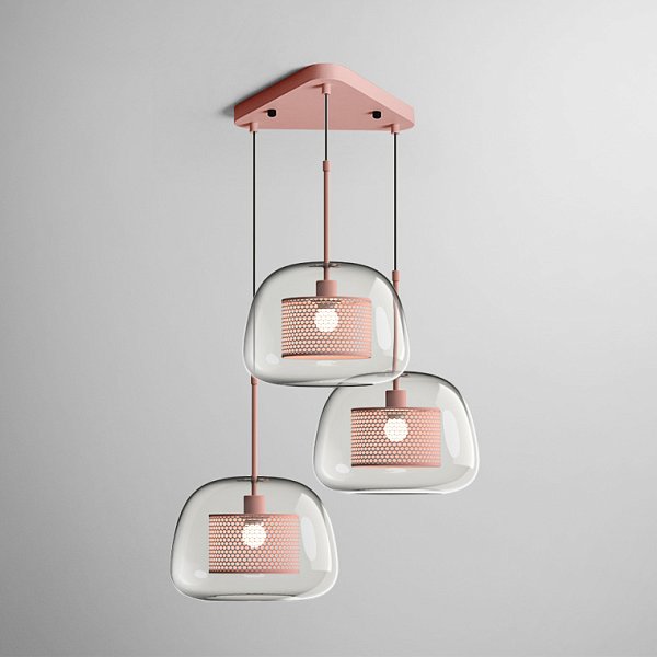 Подвесной светильник CATCH TRIO ROSE by ImperiumLoft