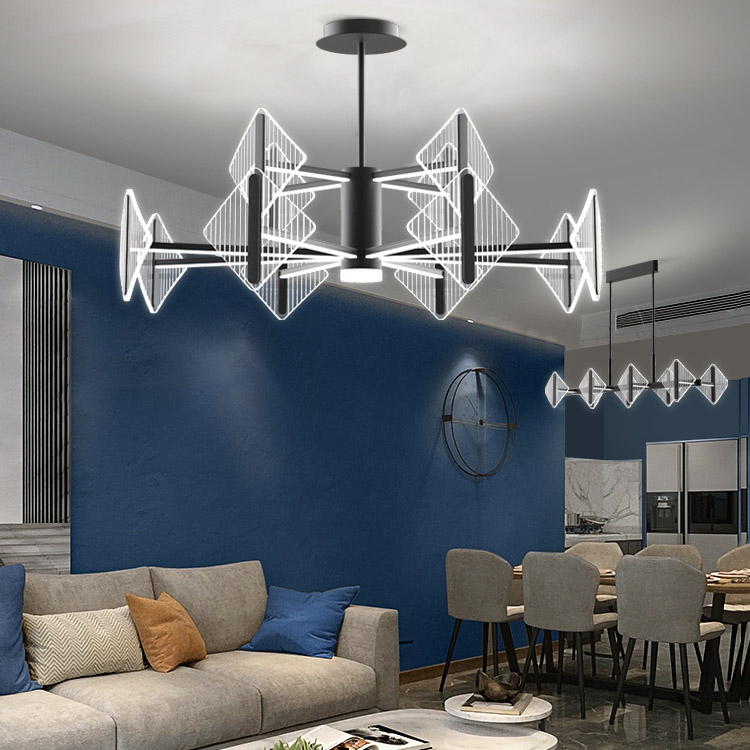 Потолочная люстра KEEN L6 Black by ImperiumLoft